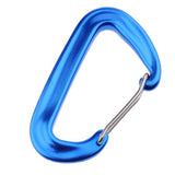 Maxbell Maxbell Aluminium 12KN Wiregate Carabiners Heavy Duty for Hammock Rocking Camping Blue