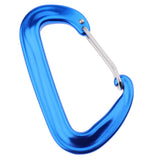 Maxbell Maxbell Aluminium 12KN Wiregate Carabiners Heavy Duty for Hammock Rocking Camping Blue