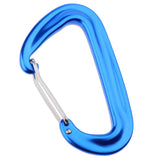 Maxbell Maxbell Aluminium 12KN Wiregate Carabiners Heavy Duty for Hammock Rocking Camping Blue