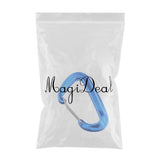 Maxbell Maxbell Aluminium 12KN Wiregate Carabiners Heavy Duty for Hammock Rocking Camping Blue