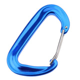 Maxbell Maxbell Aluminium 12KN Wiregate Carabiners Heavy Duty for Hammock Rocking Camping Blue