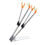 Maxbell Maxbell Stainless Steel Fishing Tackle Double Rod Rack Fishing Rod Holder Bracket 1.7m