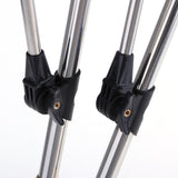 Maxbell Maxbell Stainless Steel Fishing Tackle Double Rod Rack Fishing Rod Holder Bracket 1.7m