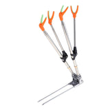 Maxbell Maxbell Stainless Steel Fishing Tackle Double Rod Rack Fishing Rod Holder Bracket 1.7m