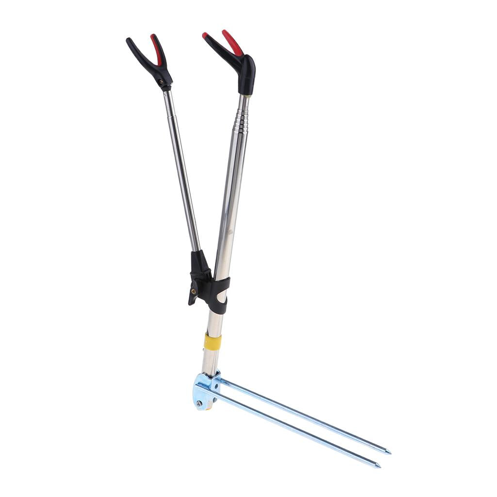 Maxbell Maxbell Telescopic Fishing Rod Holder Rod Ground Support Stand Thickened 1.5m