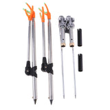 Maxbell Maxbell Stainless Steel Fishing Tackle Double Rod Rack Fishing Rod Holder Bracket 1.5m