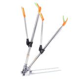 Maxbell Maxbell Stainless Steel Fishing Tackle Double Rod Rack Fishing Rod Holder Bracket 1.5m