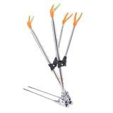 Maxbell Maxbell Stainless Steel Fishing Tackle Double Rod Rack Fishing Rod Holder Bracket 1.5m