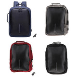 Maxbell Maxbell Waterproof Travel Backpack Tablet Laptop Bag with Charger Outdoor Bag Blue