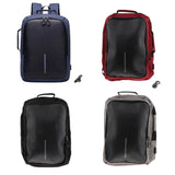 Maxbell Maxbell Waterproof Travel Backpack Tablet Laptop Bag with Charger Outdoor Bag Blue