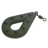 Maxbell Maxbell Flat Pear Metal Fishing Swivel Weights Fishing Pear Shape Sinker Green