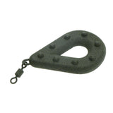 Maxbell Maxbell Flat Pear Metal Fishing Swivel Weights Fishing Pear Shape Sinker Green
