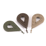 Maxbell Maxbell Flat Pear Metal Fishing Swivel Weights Fishing Pear Shape Sinker Green