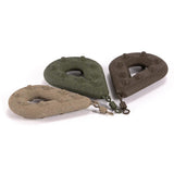 Maxbell Maxbell Flat Pear Metal Fishing Swivel Weights Fishing Pear Shape Sinker Green