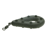 Maxbell Maxbell Flat Pear Metal Fishing Swivel Weights Fishing Pear Shape Sinker Green