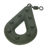 Maxbell Maxbell Flat Pear Metal Fishing Swivel Weights Fishing Pear Shape Sinker Green