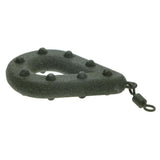 Maxbell Maxbell Flat Pear Metal Fishing Swivel Weights Fishing Pear Shape Sinker Green