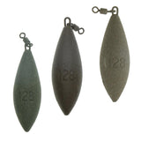 Maxbell Maxbell Lead Fishing Sinker Coated Weights Plummet Lure with Connector Swivel  Green