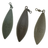 Maxbell Maxbell Lead Fishing Sinker Coated Weights Plummet Lure with Connector Swivel  Green