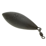 Maxbell Maxbell Lead Fishing Sinker Coated Weights Plummet Lure with Connector Swivel  Brown