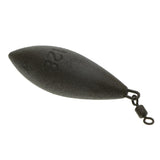 Maxbell Maxbell Lead Fishing Sinker Coated Weights Plummet Lure with Connector Swivel  Brown