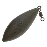 Maxbell Maxbell Lead Fishing Sinker Coated Weights Plummet Lure with Connector Swivel  Brown