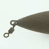Maxbell Maxbell Lead Fishing Sinker Coated Weights Plummet Lure with Connector Swivel  Khaki