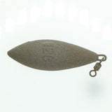Maxbell Maxbell Lead Fishing Sinker Coated Weights Plummet Lure with Connector Swivel  Khaki