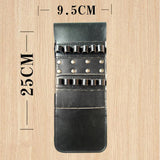 Maxbell Maxbell Hunting Archery Leather Arrow Quiver Pocket Holder Bag for 12 Arrow Black