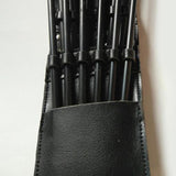 Maxbell Maxbell Hunting Archery Leather Arrow Quiver Pocket Holder Bag for 12 Arrow Black