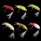Maxbell Maxbell Crankbait Fishing Lure Baits 10.3g Popper Bait for Bass Pike Salmon Color A