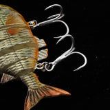 Maxbell Maxbell Multi Jointed Segmented Fishing Lures Jointed Swimbaits Crankbait  H