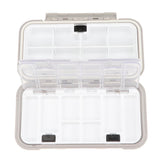 Maxbell Maxbell Plastic Fishing Hook Lures Baits Tackle Storage Organizer Box Case M Gray