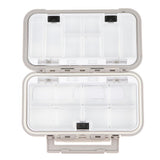 Maxbell Maxbell Plastic Fishing Hook Lures Baits Tackle Storage Organizer Box Case M Gray