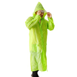 Maxbell Maxbell Emergency Rain Ponchos with Pockets Hood for Men Women Kids green-L