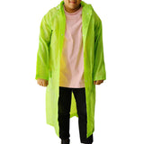 Maxbell Maxbell Emergency Rain Ponchos with Pockets Hood for Men Women Kids green-L