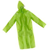 Maxbell Maxbell Emergency Rain Ponchos with Pockets Hood for Men Women Kids green-L