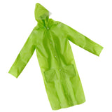 Maxbell Maxbell Emergency Rain Ponchos with Pockets Hood for Men Women Kids green-L