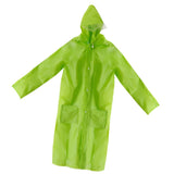 Maxbell Maxbell Emergency Rain Ponchos with Pockets Hood for Men Women Kids green-L