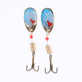 Maxbell Maxbell 5 Pieces Fishing Lures Spoon Metal Jig Baits Spinner Baits E