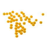Maxbell Maxbell 30pcs/Pack Round Fishing Beads Eva Assorted Bead Hard Floating Ball Yellow