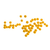 Maxbell Maxbell 30pcs/Pack Round Fishing Beads Eva Assorted Bead Hard Floating Ball Yellow