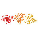 Maxbell Maxbell 30pcs/Pack Round Fishing Beads Eva Assorted Bead Hard Floating Ball Yellow
