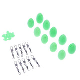 Maxbell 2x10 Pieces Bombarda Sbirolino Floating Trout Pose Fly Fishing Floats Green