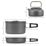 Maxbell Maxbell Outdoor Camping Cookware Set Cooking Utensils Picnic Cooking Pan Pot Set
