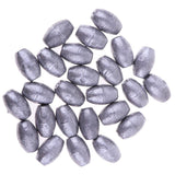 Maxbell Maxbell 25Pieces Premium Fishing Sinker Weights Olive Shape Lead Fishing Weights 40g