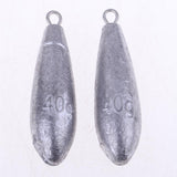 Maxbell Maxbell 25X Premium Fishing Sinker Weights Raindrop Shape Lead Fishing Weights 40g