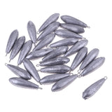 Maxbell Maxbell 25X Premium Fishing Sinker Weights Raindrop Shape Lead Fishing Weights 40g