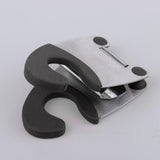 Maxbell Maxbell Stainless Steel Spoon Holder Pot Clip Scoop Clamp Tongs Holder Black