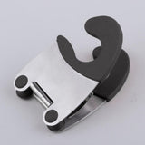 Maxbell Maxbell Stainless Steel Spoon Holder Pot Clip Scoop Clamp Tongs Holder Black